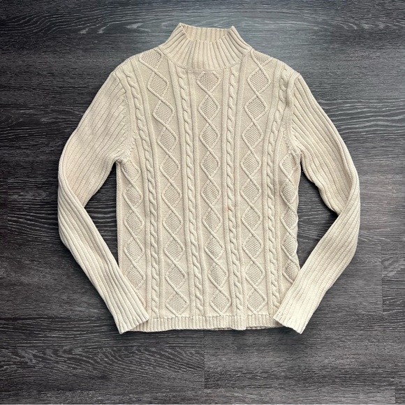 Northern Reflections Sweaters - Northern Reflections 100% Cotton Cable Knit Sweater